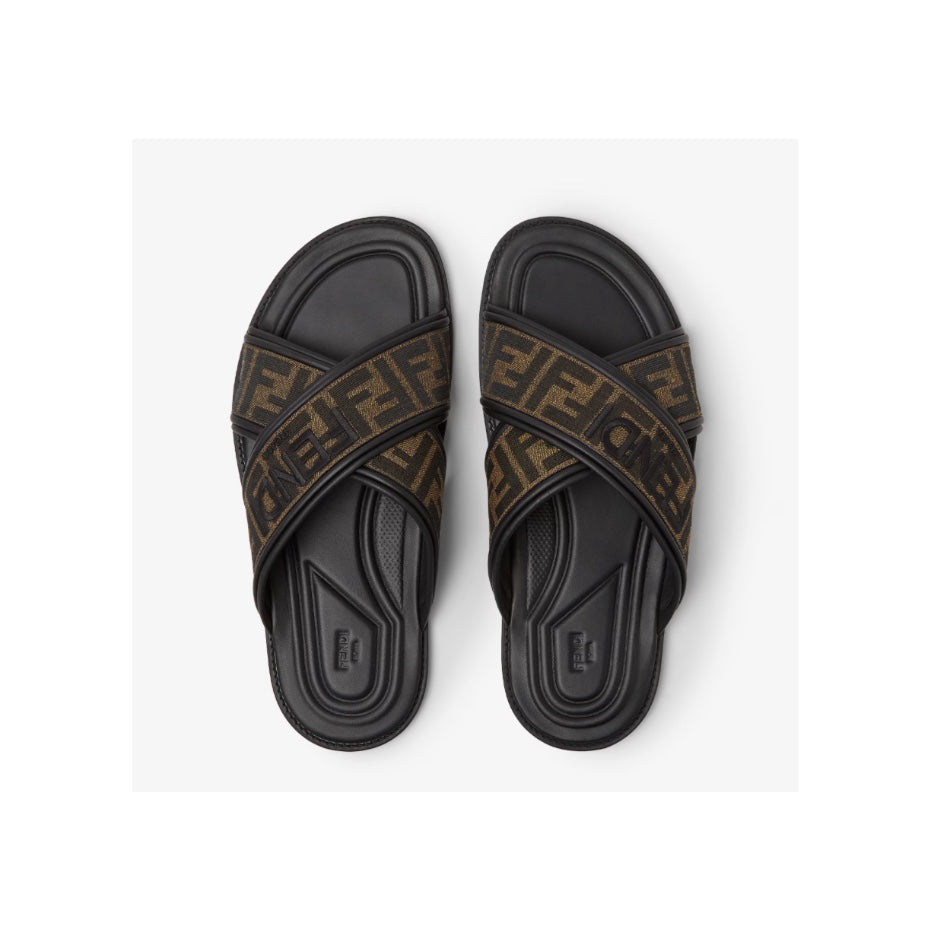 Fendi Men Multi-Color Fabric Sandal