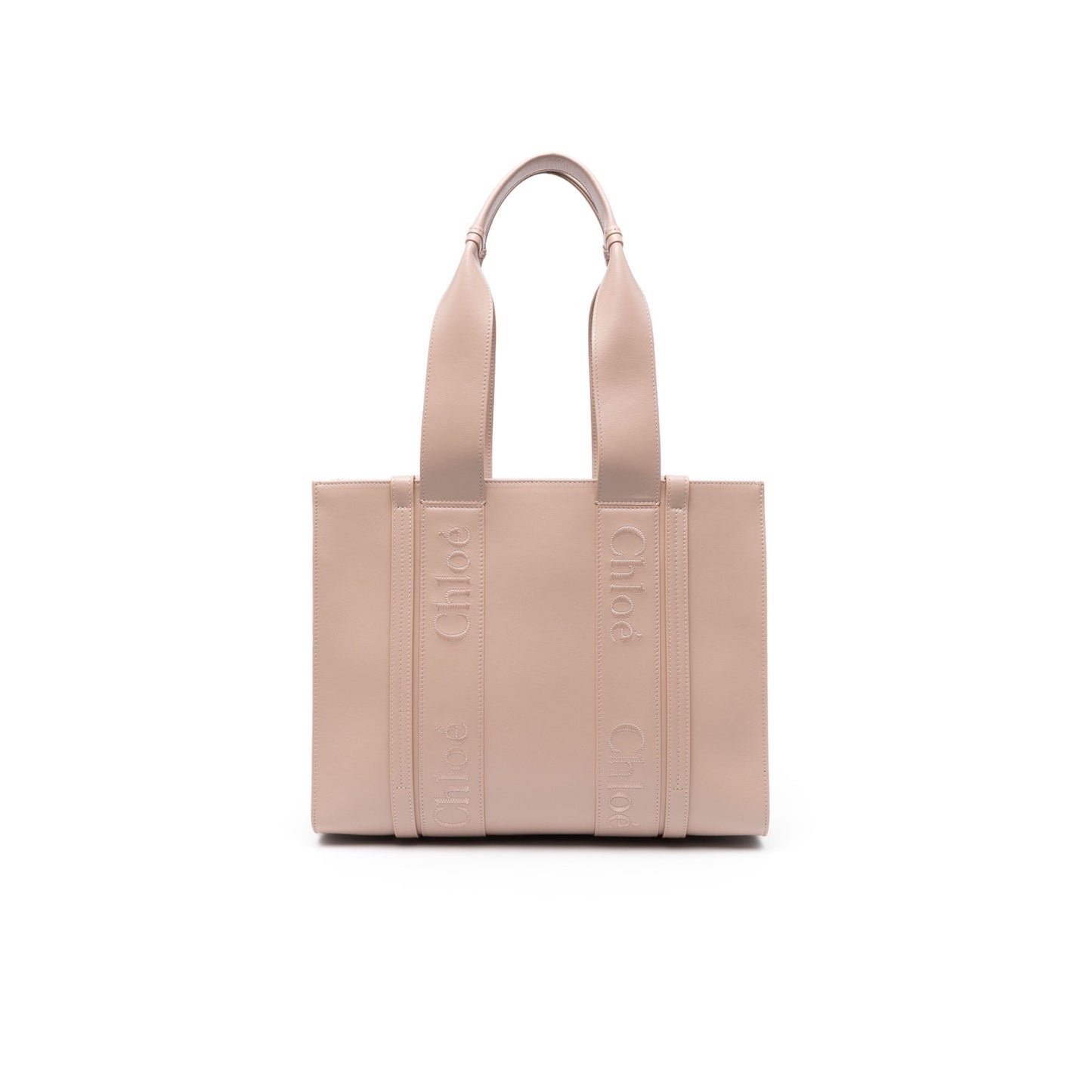 Chloe Medium Woody Leather Tote Bag