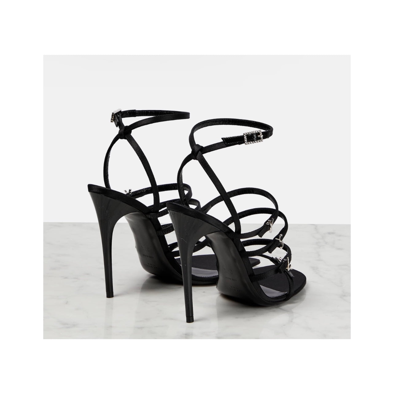 Saint Laurent 120mm Jerry Satin Sandals