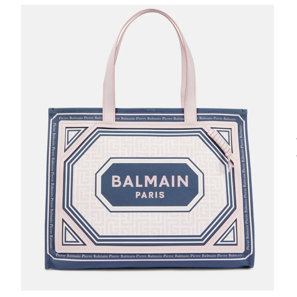 Balmain Logo Canvas Tote Bag