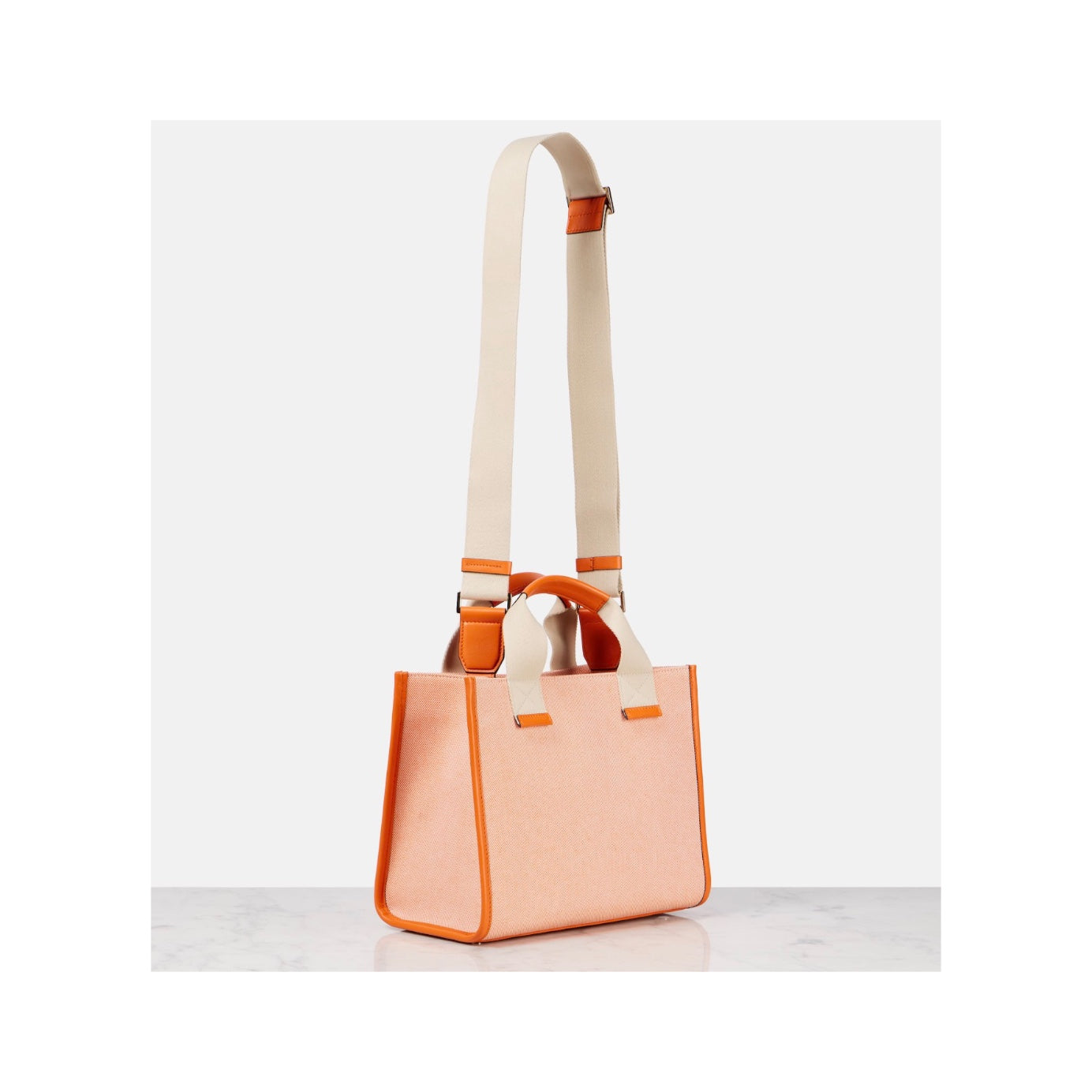 Jimmy Choo Logo Leather-trimmed tote bag