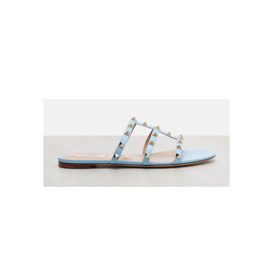 Valentino Rockstud Flat Sandal