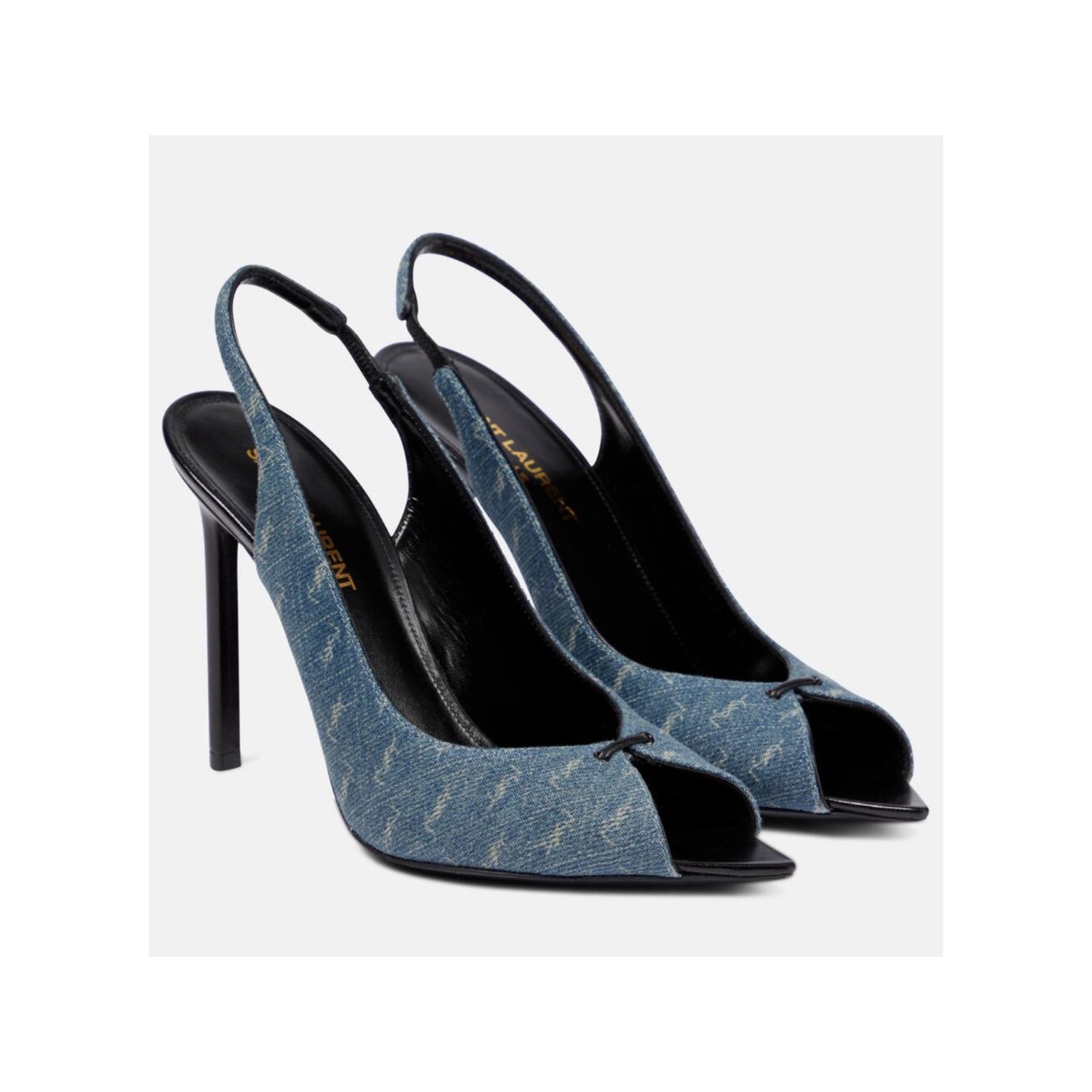 Saint Laurent Denim 105mm Slingback