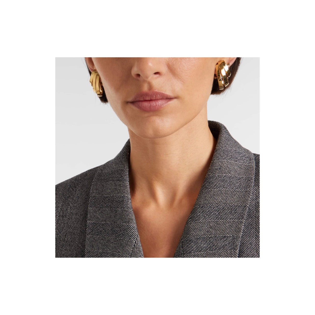 Ferragamo Triple Gancini Earrings
