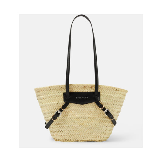 Givenchy Voyou Small Raffia Basket Bag