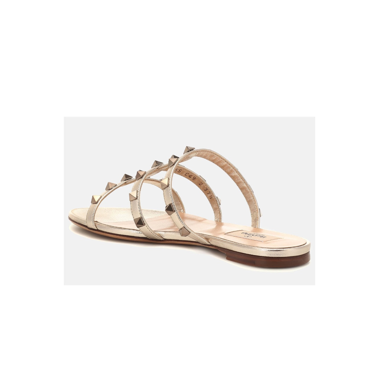 Valentino Rockstud Flat Sandal