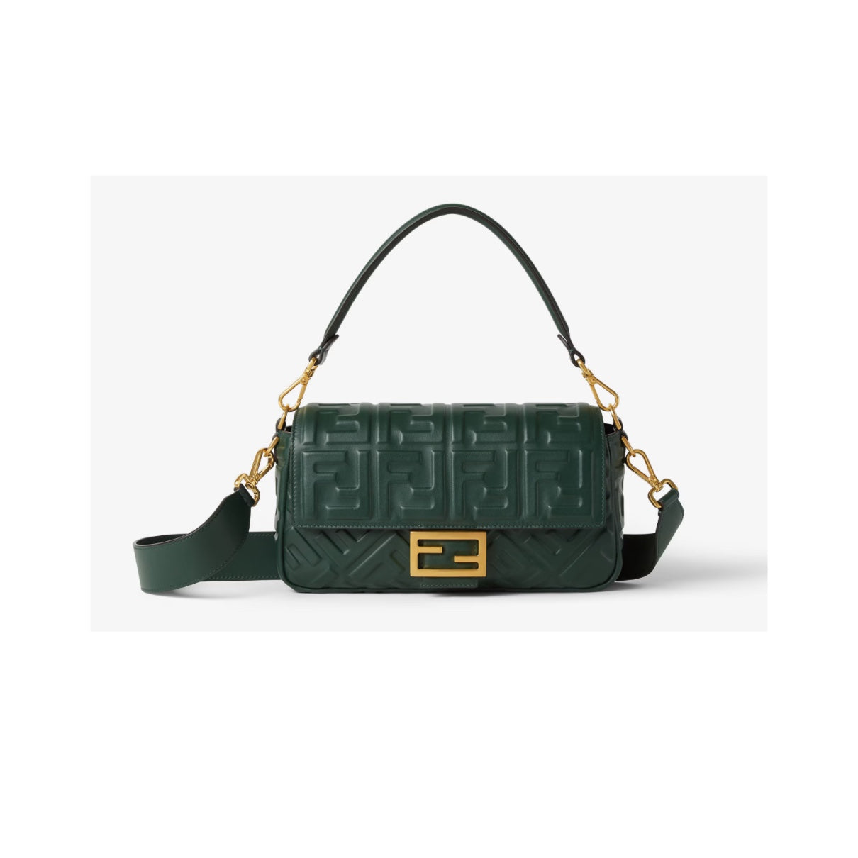 Fendi Baguette Leather Shoulder Bag