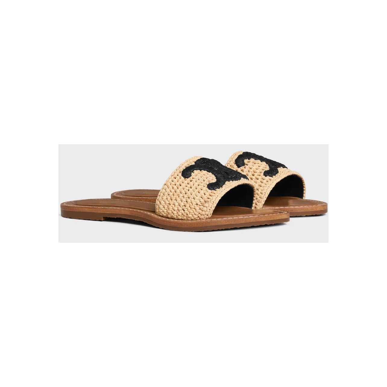 Celine Lympia Raffia Sandal