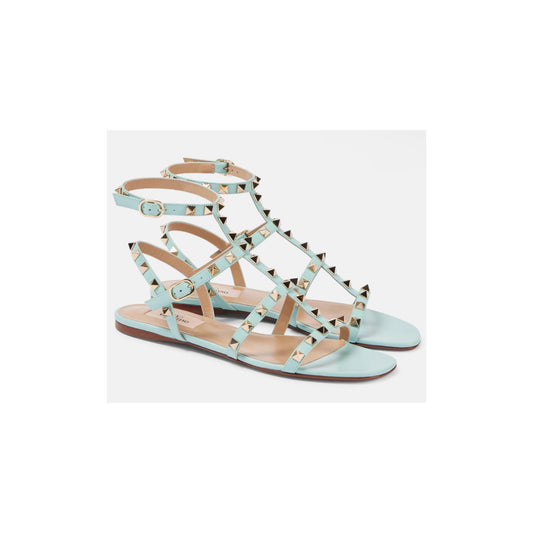 Valentino Rockstud Flat Sandal