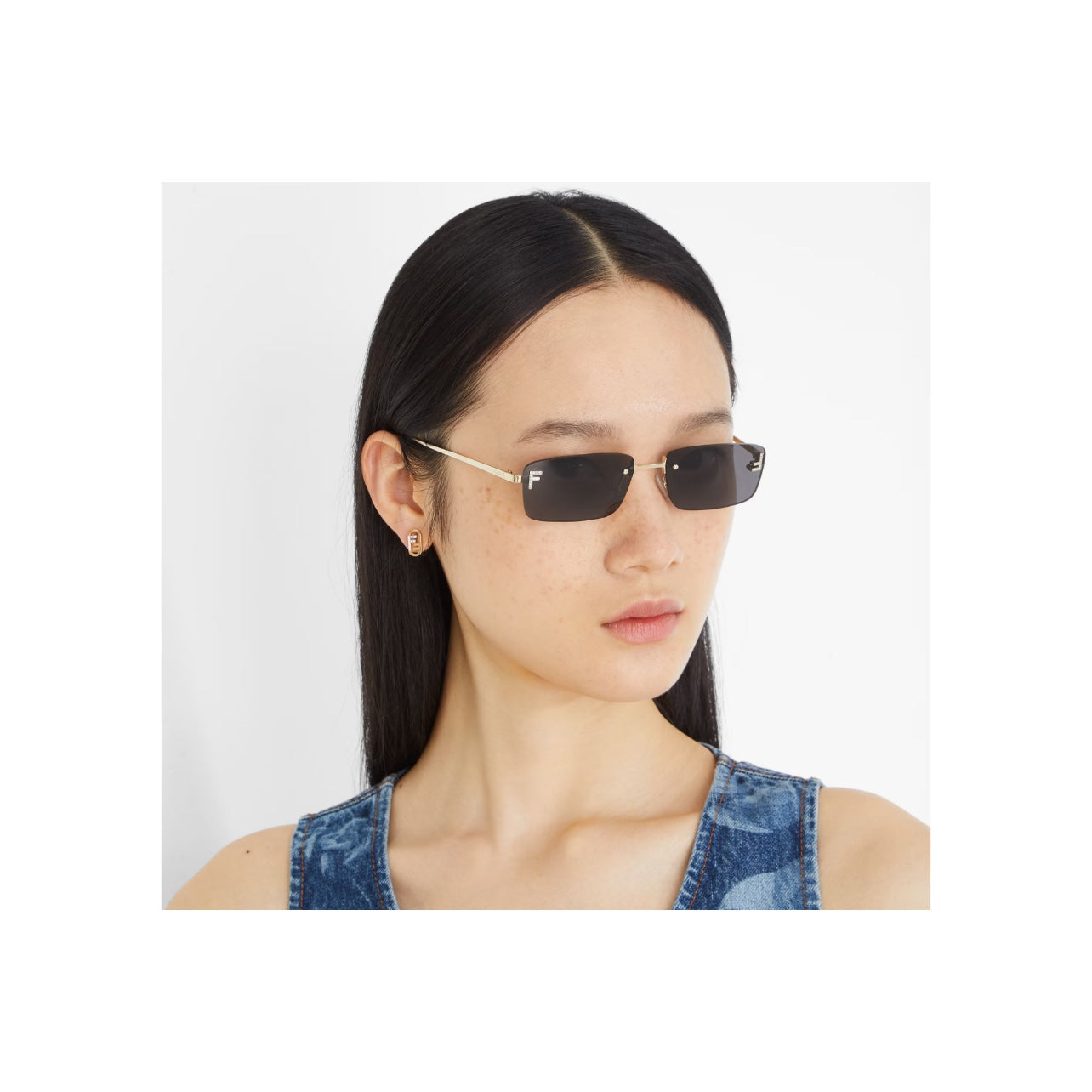 Fendi First Rectangular Sunglasses