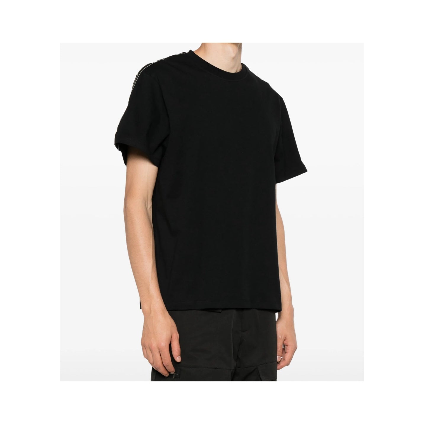 Alexander McQueen Logo-Stripe T-Shirt