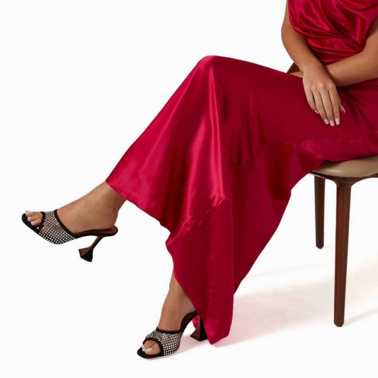 Amina Muaddi Lupita 95mm Sandal