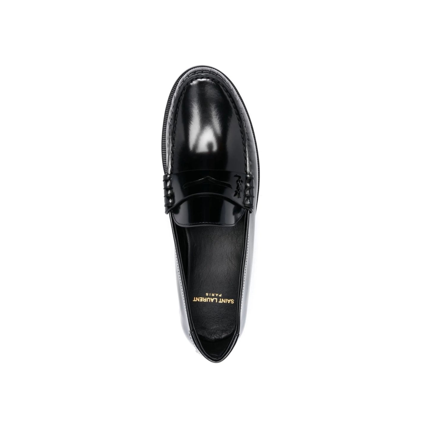 Saint Laurent Men Le Penny Leather Loafers