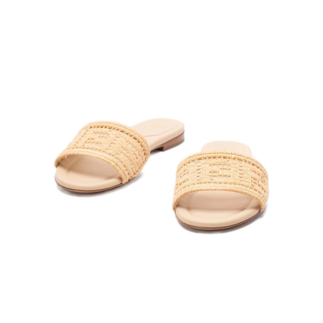 Fendi Sunshine Raffia Sandal