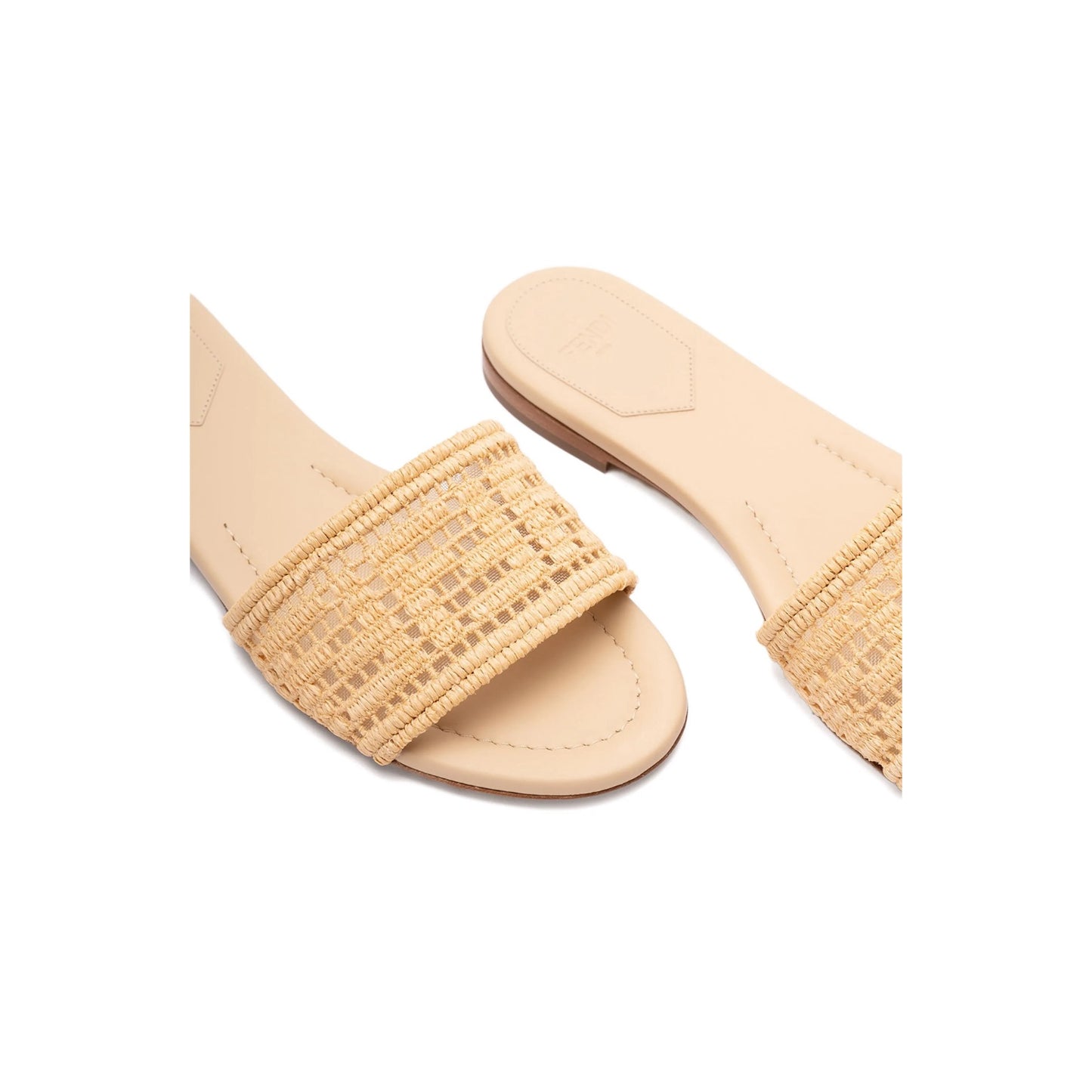 Fendi Sunshine Raffia Sandal