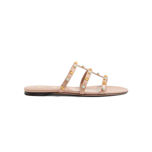 Valentino Rockstud Flat Sandal