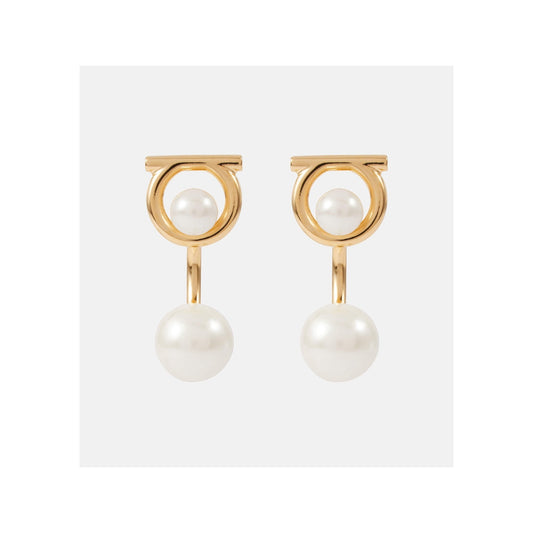 Ferragamo Gancio Pearl Earrings
