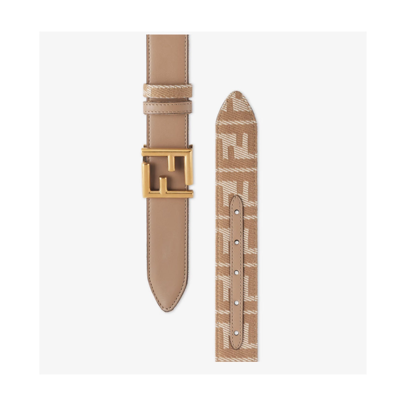 Fendi FF-Jcquard Reversible 35mm Belt