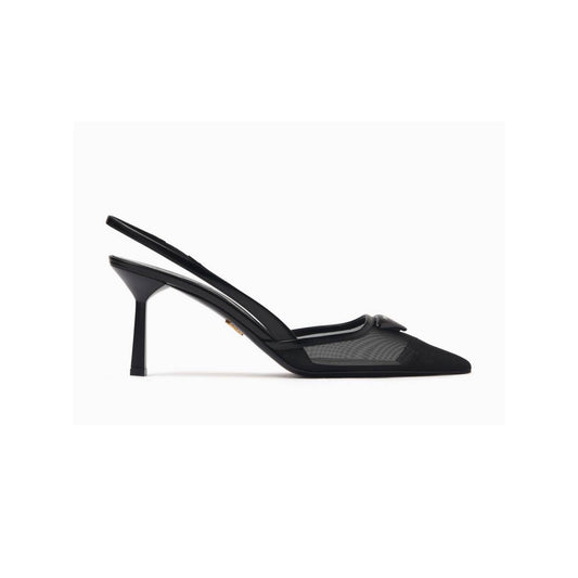 Prada Decollete Mesh 75mm Slingback