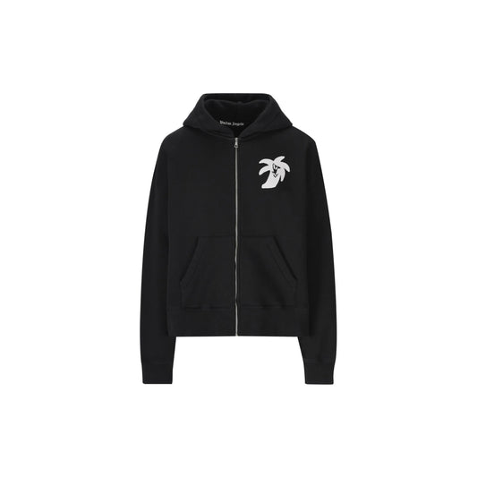 Palm Angels Long Sleeved Logo Printed Hoodie