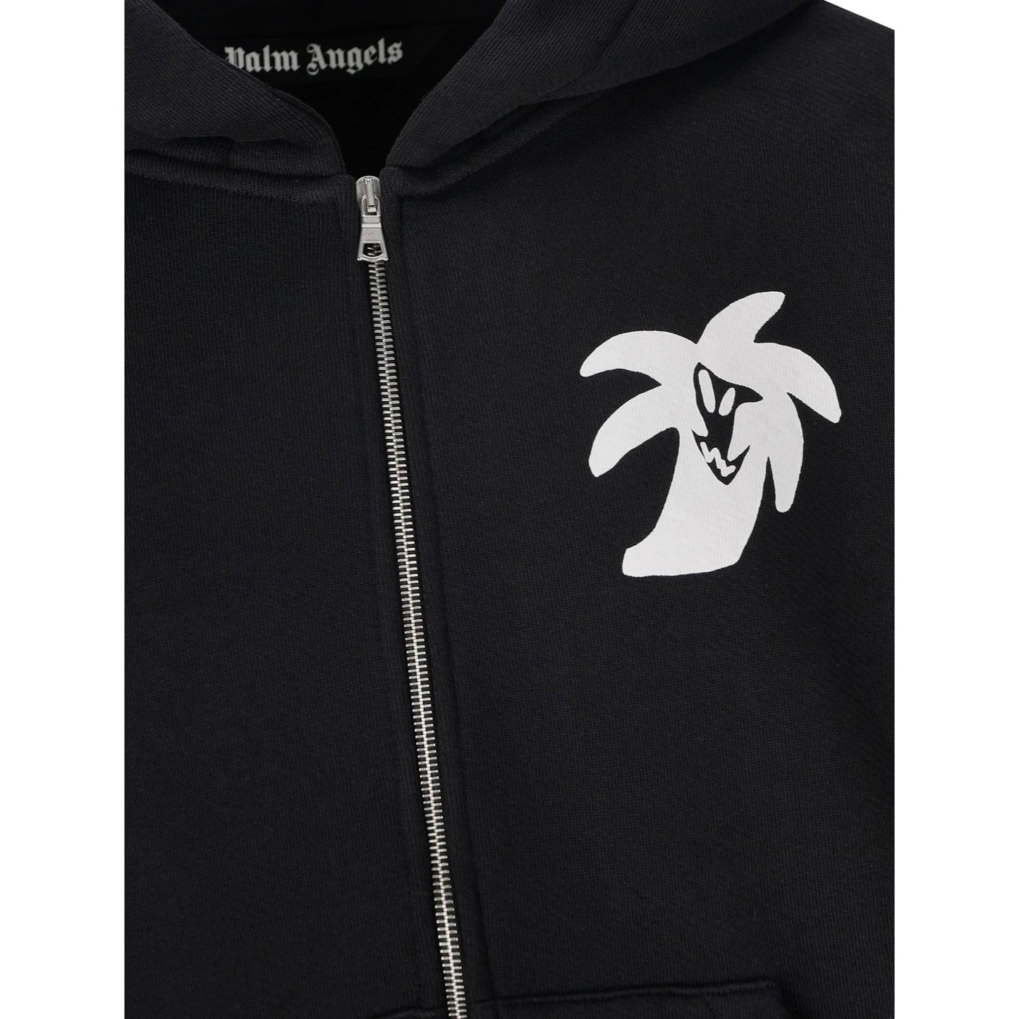 Palm Angels Long Sleeved Logo Printed Hoodie