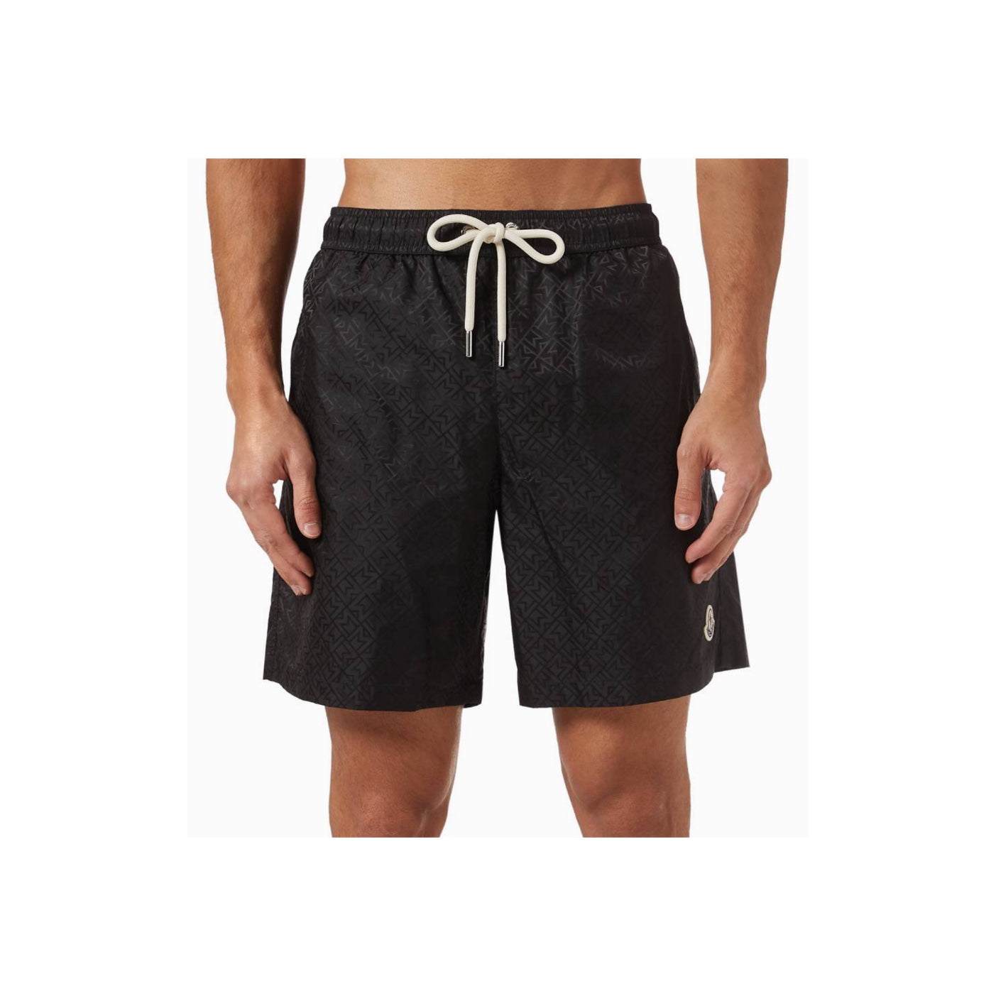 Moncler Logo Drawstring Swim Shorts