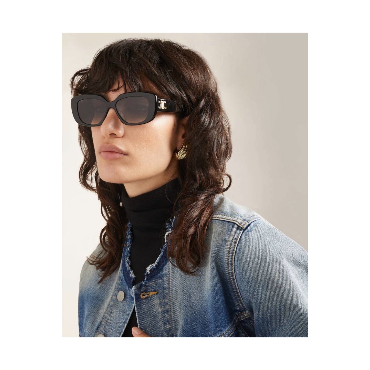 Celine Triomphe Oval Sunglasses